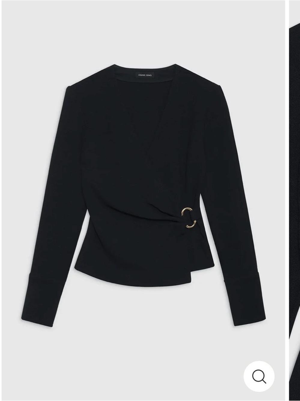 NWT Anine Bing - Joey Top in Black size XS